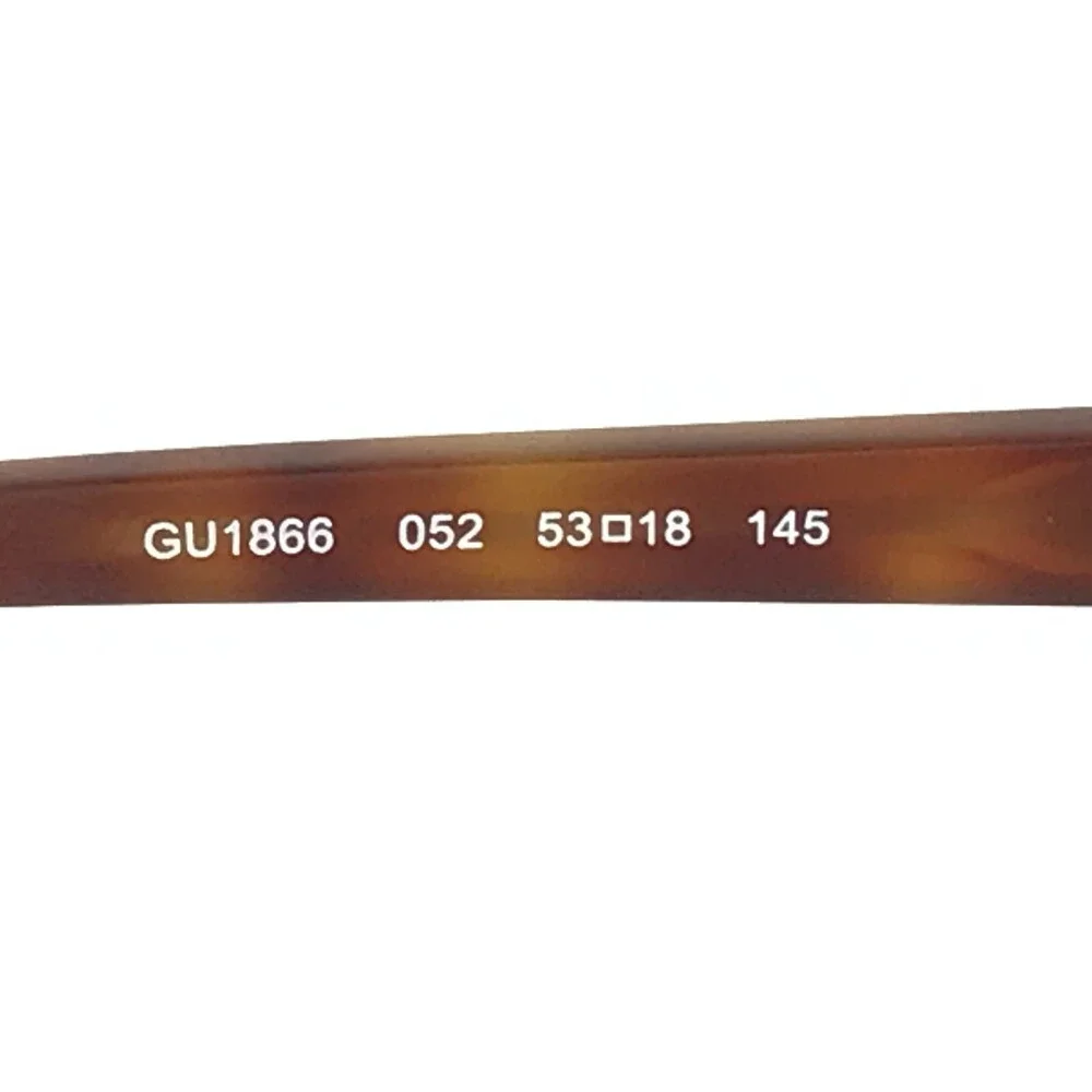 Guess Eyeglasses Frames GU1866 052 Brown Tortoise Orange Square 53-18-145